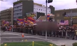 تجمع هزاران نفری مردم آمریکا مقابل سفارت ترکیه در «لس‌آنجلس»