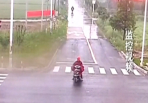 چگونه این موتور سوار زنده می ماند؟ + فیلم