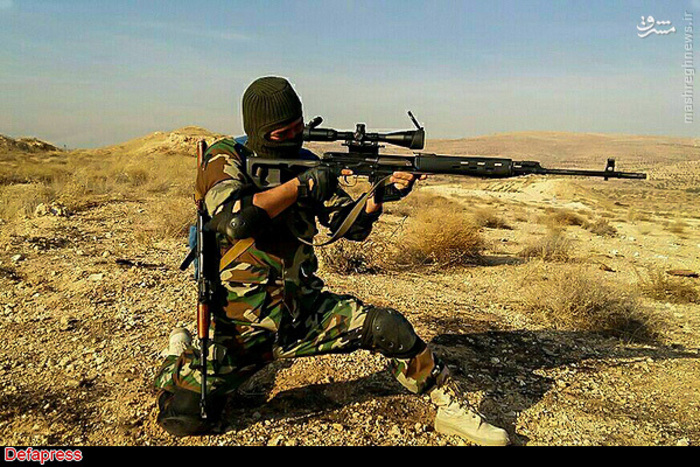 عکس/ یگان تک تیرانداز تیپ «فاطمیون»