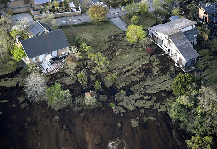 تصاویری هولناک از خسارات زمین‌لرزه امروز ژاپن