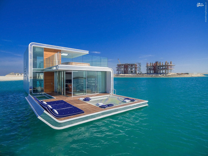 عکس/ ویلاهای شناور در آب دبی