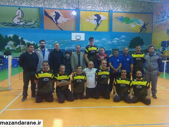 تیم والیبال نشسته جانبازان و معلولین سامان سوله آمل قهرمان لیگ دسته یک کشور شد+عکس