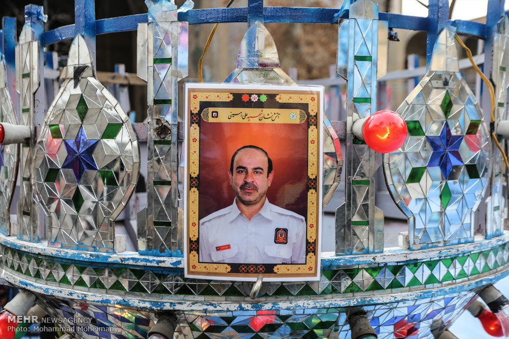 مراسم بزرگداشت شهدای آتش نشان