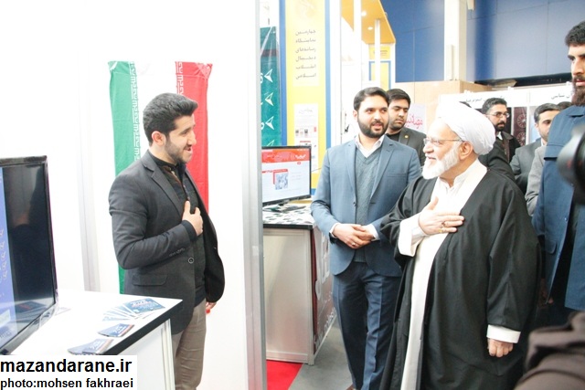 بازدید مسئولان از غرفه مازندرانه در نمایشگاه رسانه های دیجیتال+ تصاویر