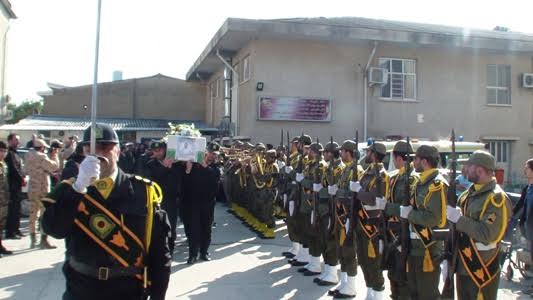 تشییع پیکر شهید معصومی و شهدای گمنام در شهرستان بهشهر+عکس