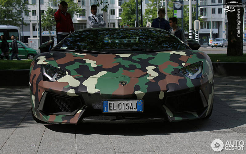 لامبورگینی در لباس ارتشی