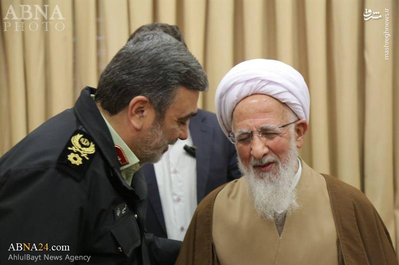 دیدار فرمانده ناجا با آیت‌الله جوادی‌آملی