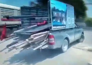 رانندگی دیوانه‌وار در خیابان‌های تایلند + فیلم