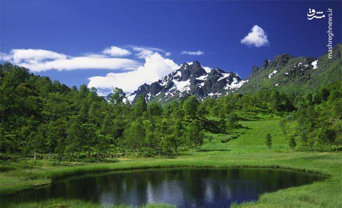 جزیره زیبا در نروژ