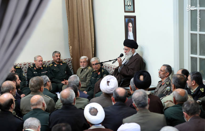 دیدار فرماندهان ارشد نیروهای مسلح با رهبرانقلاب