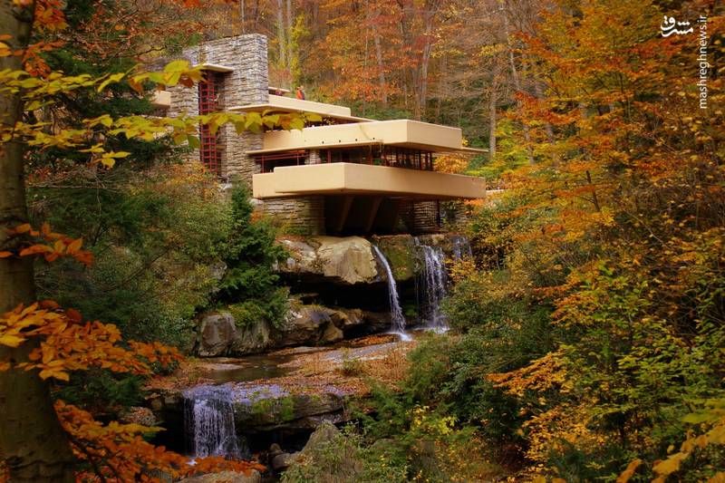 خانه‌ای رویایی در دل آبشار