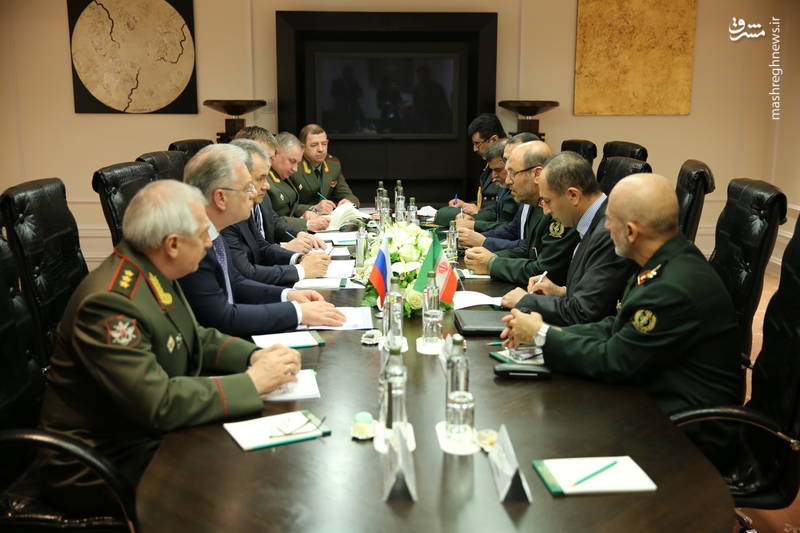 دیدار وزرای دفاع ایران و روسیه