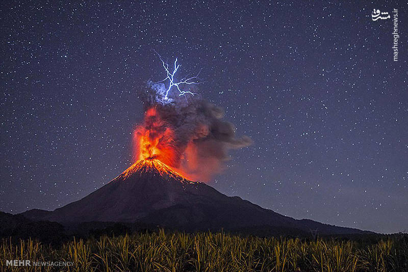 تصاویری جذاب از فوران آتشفشان‌ها