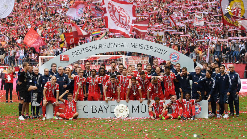 جشن باشکوه قهرمانی بایرن مونیخ