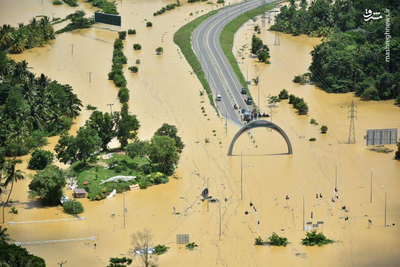 سیل ویرانگر در سریلانکا