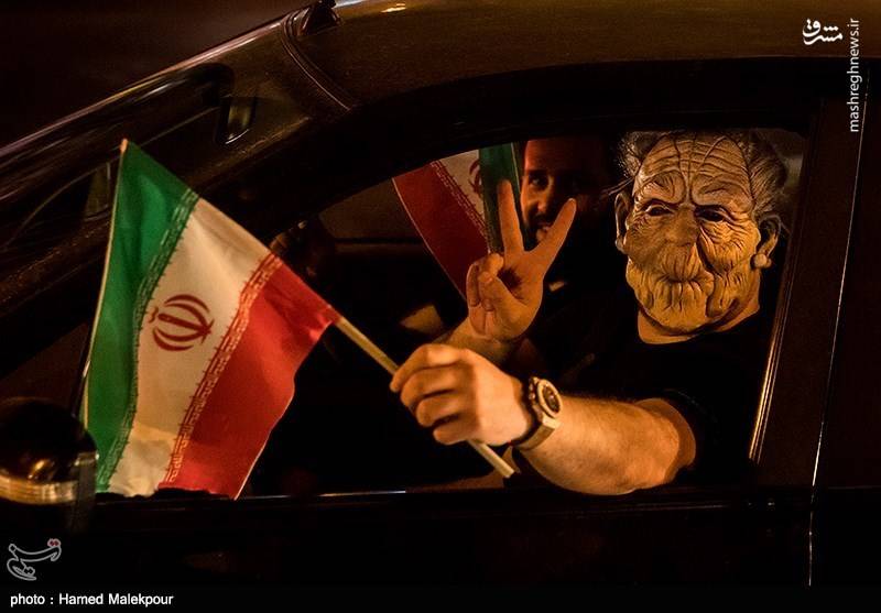 شادی مردم پس از صعود ایران به جام جهانی روسیه