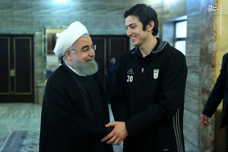 دیدار تیم ملی فوتبال با رییس جمهور