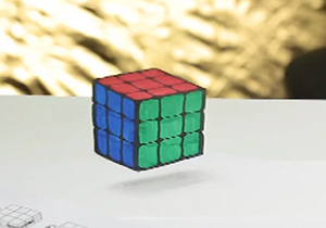 طراحی جالب معکب روبیک سه بعدی روی کاغذ + فیلم