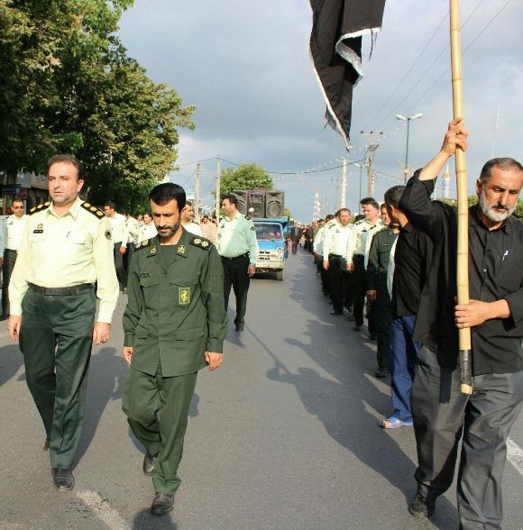 عزاداری هیئت رزمندگان اسلام شهرستان آمل در روز شهادت امام علی(ع)+ تصاویر