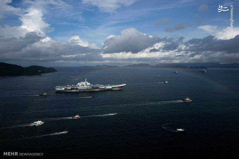 اولین ناو هواپیمابر چین در هنگ کنگ‎