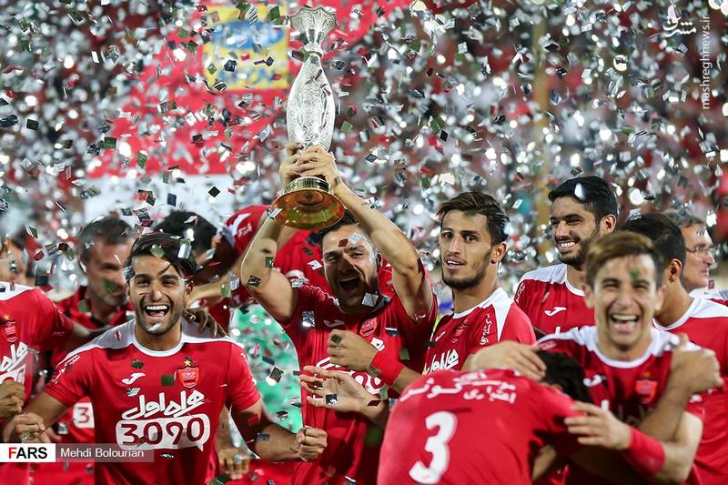 جشن قهرمانی پرسپولیس در سوپرجام ایران
