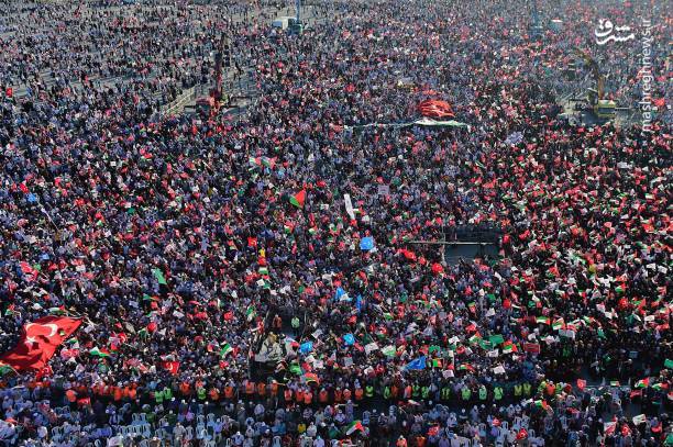 تظاهرات مردم استانبول در حمایت از مسجد الاقصی