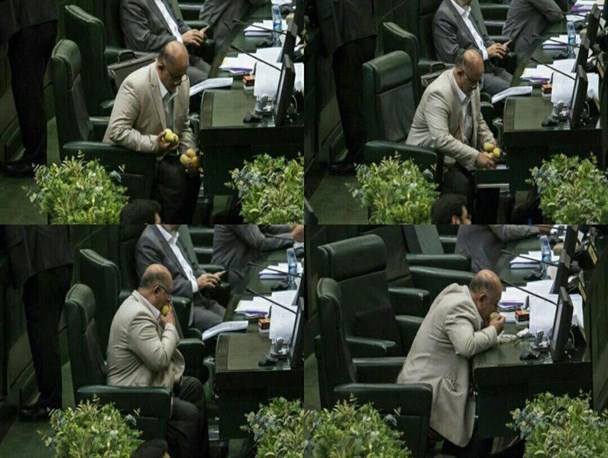 قاضی پور: میوه خوردم تا به ناکارآمدی دولت اعتراض کنم/ سیب و هلو هم داشتم اما عکاسان فقط گلابی ها را دیدند