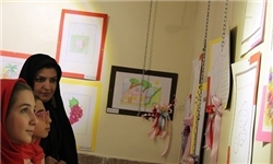 پرپایی نمایشگاه نقاشی توسط ۲ دانش‌آموز دبستانی برای کمک به کودکان سرطانی