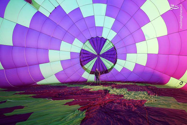 پرواز بالن‌ها بر فراز آسمان ایتالیا