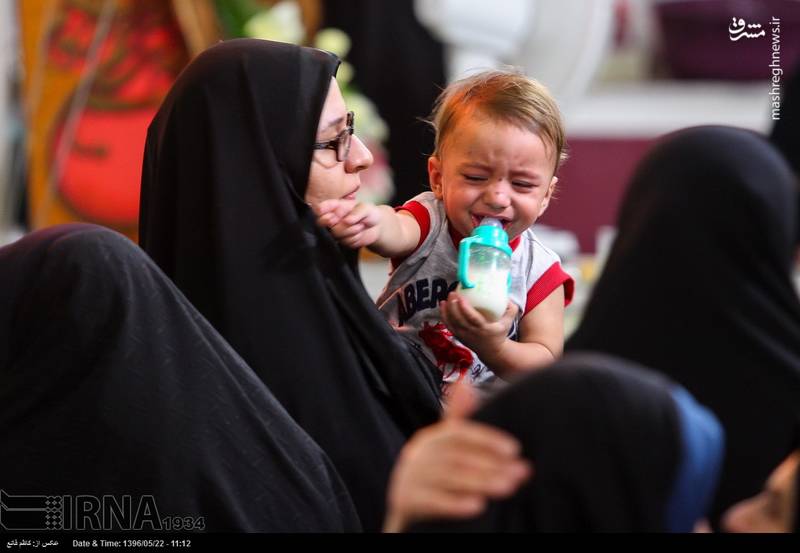 عکس/ اشک‌های فرزند شهید حججی در فراق پدر