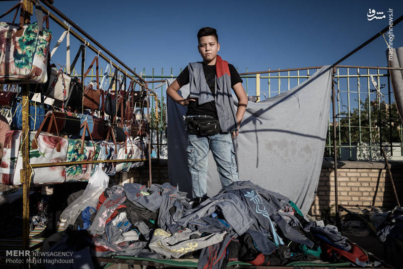 شلوغ بازار مهاجران افغانستانی