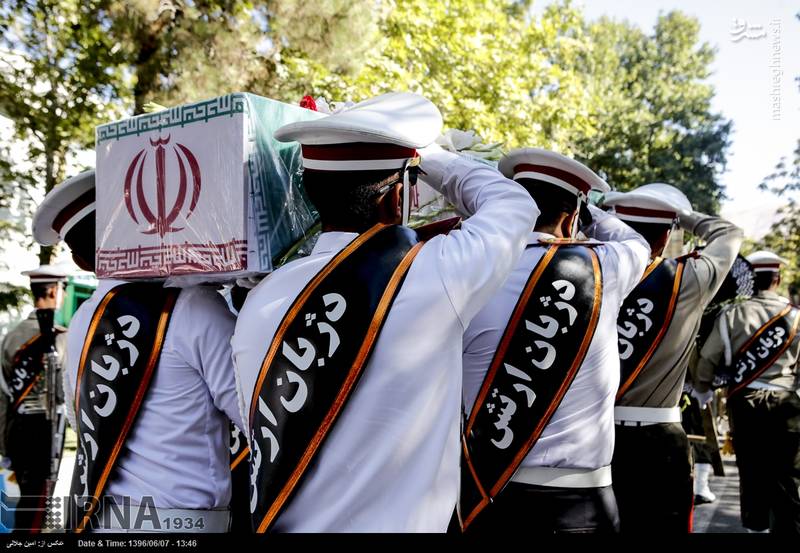 تشییع شهیدگمنام در قرارگاه‌فرماندهی هوانیروز