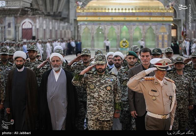 تجدید میثاق فرماندهان قرارگاه پدافند هوایی با امام راحل