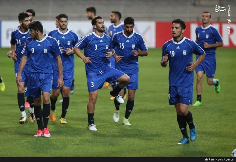 آخرین تمرین تیم ملی پیش از دیدار با کره‌جنوبی