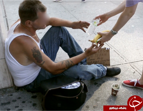 دختر جوان ، ناخواسته ناجی مرد بی‌خانمان شد + تصاویر