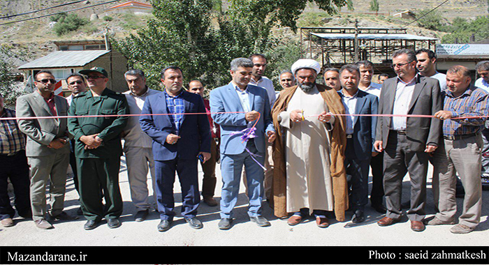 افتتاح چندین پروژه عمرانی خدماتی و رفاهی در بخش لاریجان آمل + تصاویر