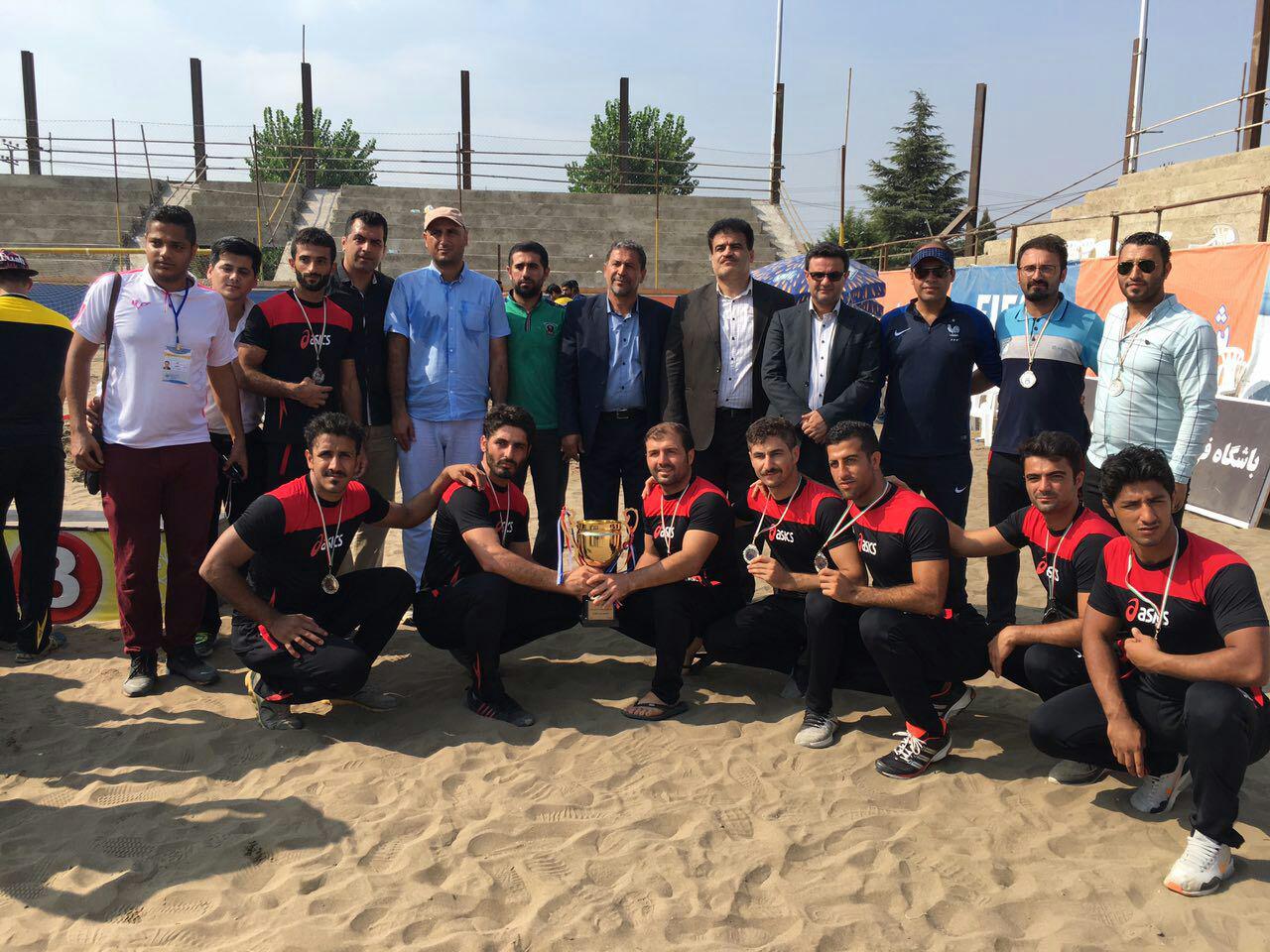 نائب قهرمانی تیم آمل در رقابت های کشوری کبدی ساحلی + عکس