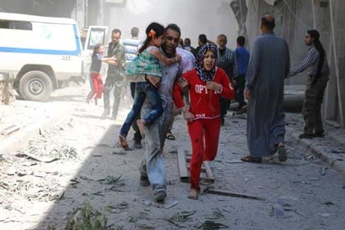 زمینه‌ سازی تروریست‌ها برای عملیات آمریکا در سوریه + فیلم