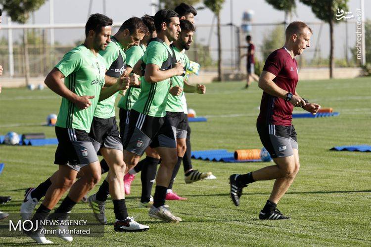 تمرین تیم ملی فوتبال ایران