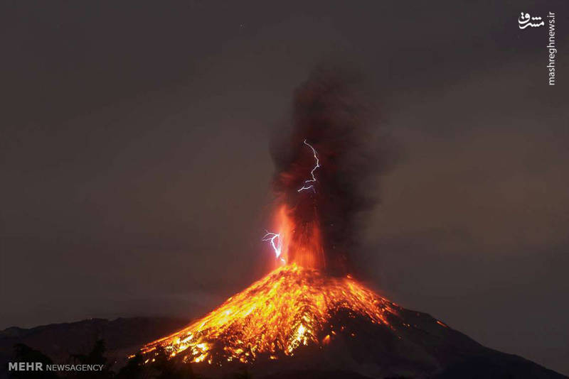 تصاویر زیبا از آتشفشان‌های فعال در جهان‎