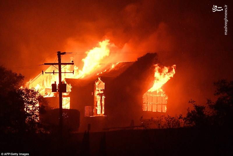 آتش سوزی گسترده در کالیفرنیا