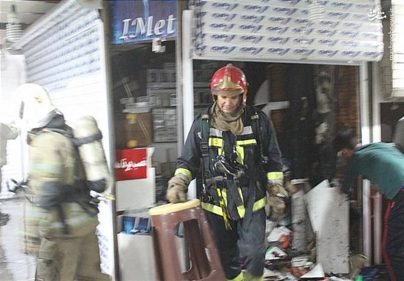 آتش‌سوزی در طبقه ششم پاساژ علاءالدین