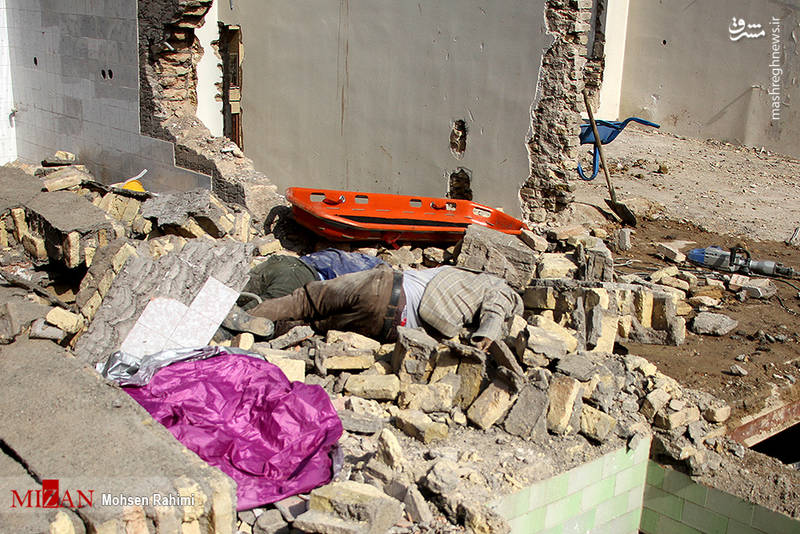 ریزش مرگبار ساختمان و مرگ ۳ نفر در مشهد