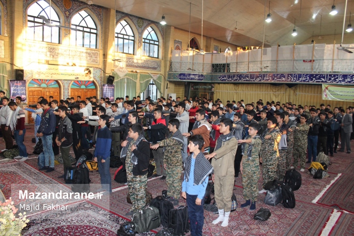 اعزام دانش آموزان آملی به اردوی راهیان نور+ تصاویر