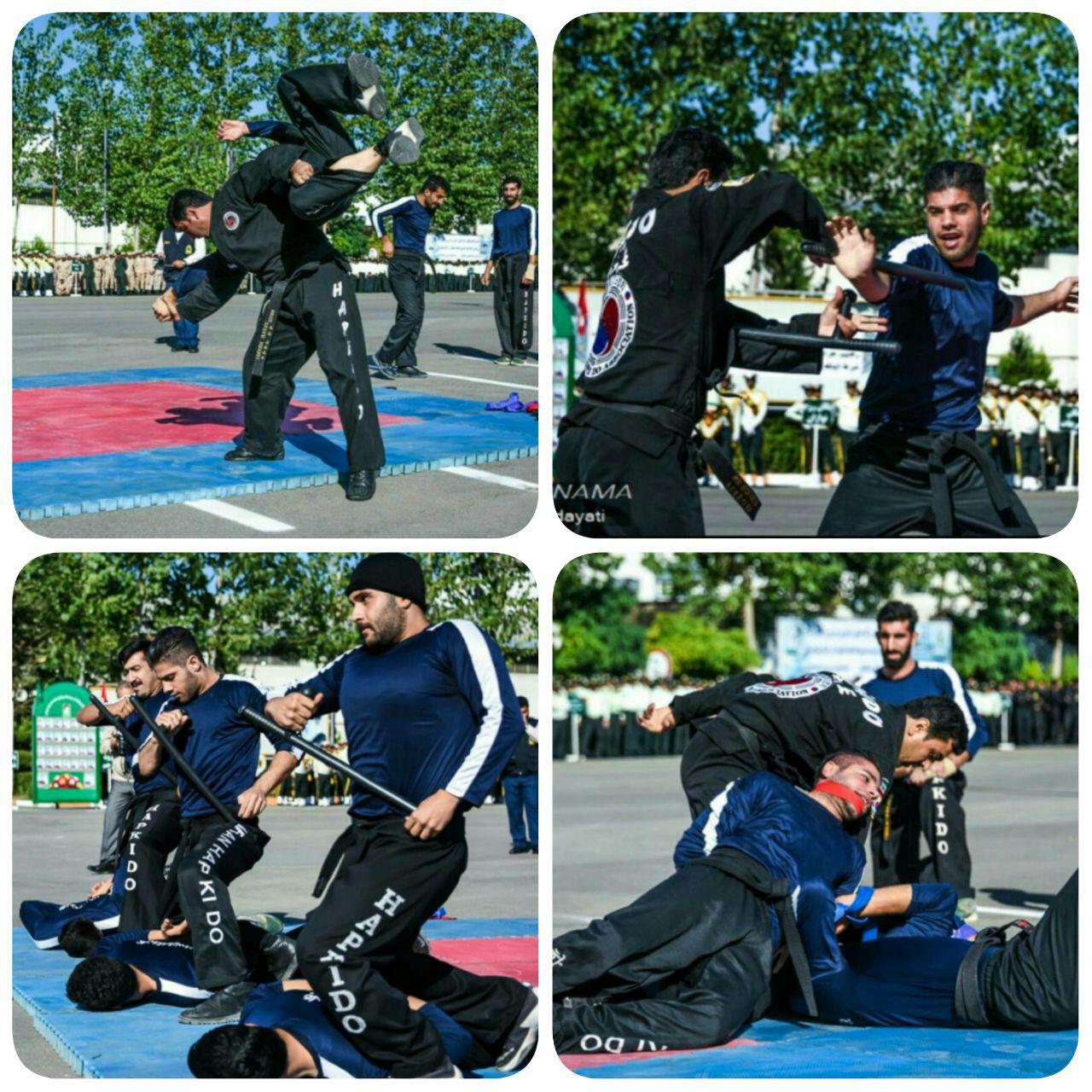هنرنمایی ورزشکاران هاپکیدو GHA با سرپرستی جعفر نوایی در ستاد فرماندهی انتظامی مازندران