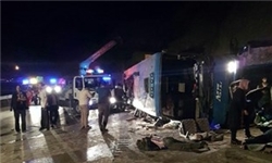 ۱۳ کشته و ۲۴ مصدوم بر اثر واژگونی اتوبوس در سوادکوه