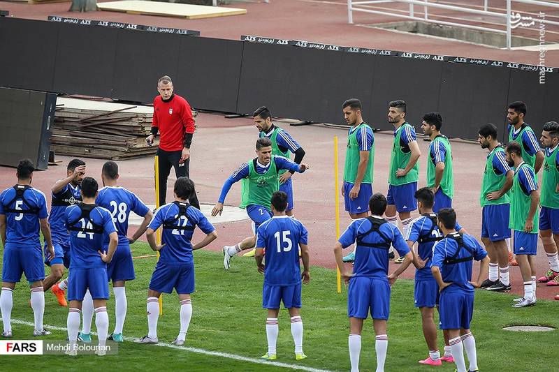 تمرین امروز تیم ملی فوتبال