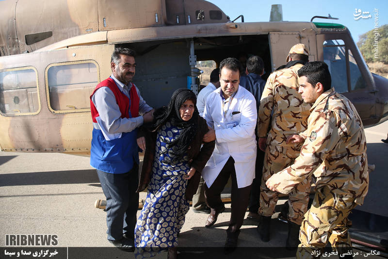 امدادرسانی ارتش به زلزله زدگان سرپل ذهاب