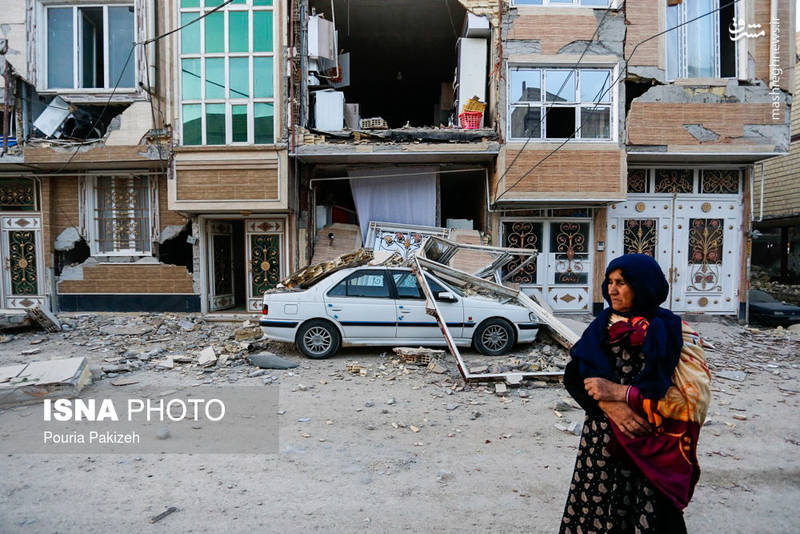 خودروهای خسارت دیده در زلزله کرمانشاه