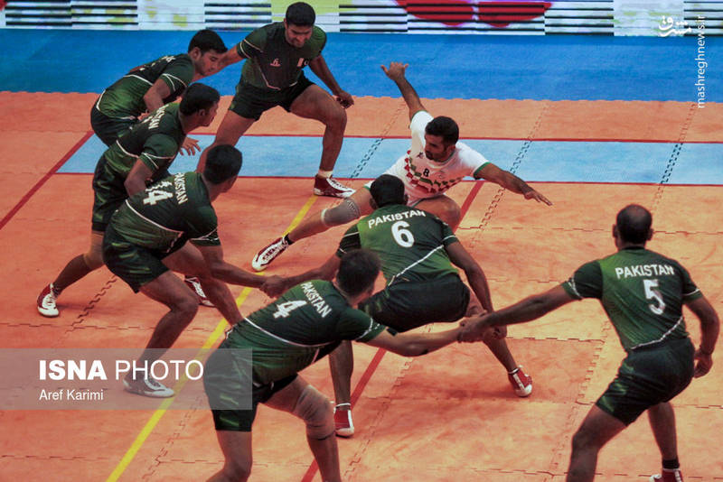 دیدار تیم‌های کبدی ایران و پاکستان